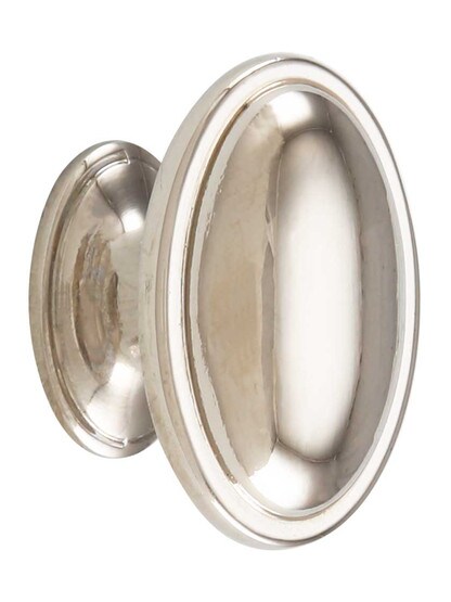 Austen Cabinet Knob - 1 5/16 inch Diameter in Polished Nickel.